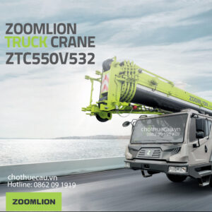 BÁN CẦN CẨU BÁNH LỐP 55 TẤN ZOOMLION ZTC550V532-1